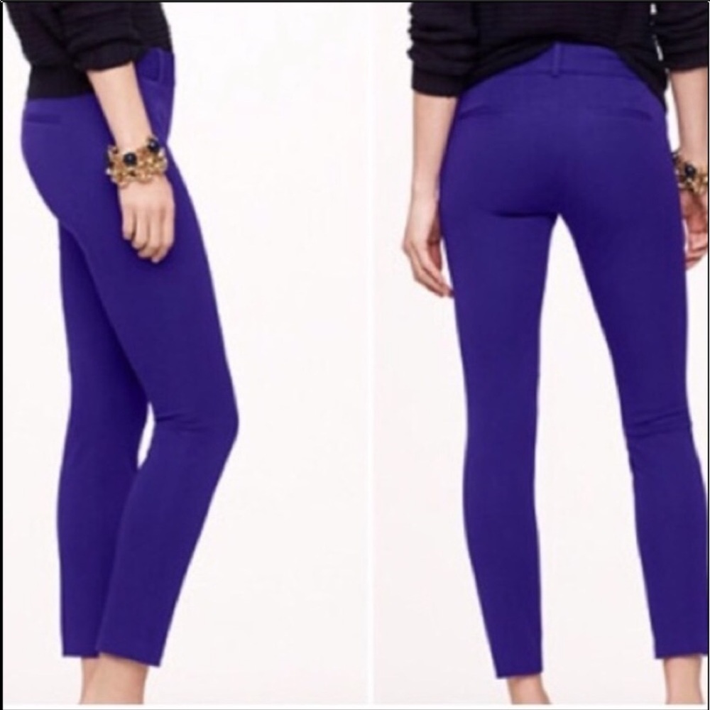 J. Crew city fit stretch in purple size 2